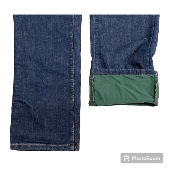 L.L. Bean Fleece Lined Woman's Jeans Classic Fit Straight Leg Size 16R - Picture 6 of 10